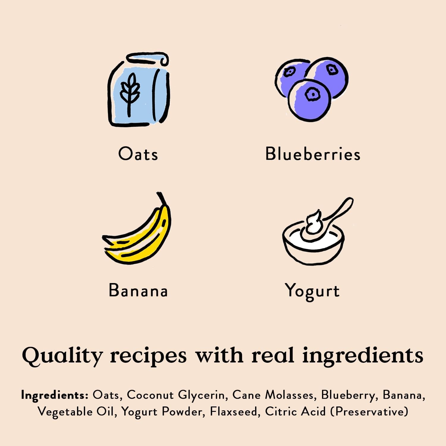 Bocce'S Bakery Berry Smoothie Wellness Treats for Dogs, Wheat-Free Everyday Dog Treats, Made with Real Ingredients, Baked in the USA, Natural Soft & Chewy Cookies, 6 Oz