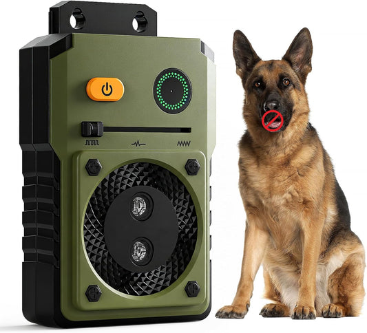 Anti Barking Device for Dogs, 3 Modes Ultrasonic Dog Bark Deterrent Devices Long Range 50Ft, Type-C Rechargeable Bark Box Barking Control Devices, No More Barking Indoor/Outdoor Training