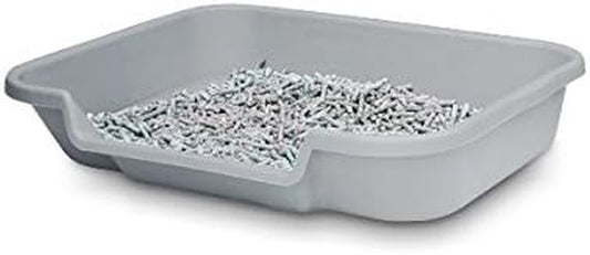 Large Dog Indoor Litter Box up to 20 Lbs, Misty Gray