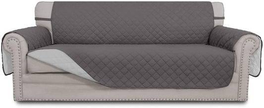 Easy-Going Reversible Couch Cover, 3 Cushion Sofa, Large, Gray/Light Gray | Machine Washable Slipcover for Dogs, Water Resistant Furniture Mat for Living Room, Non-Slip Sofa Cover, Pet Friendly