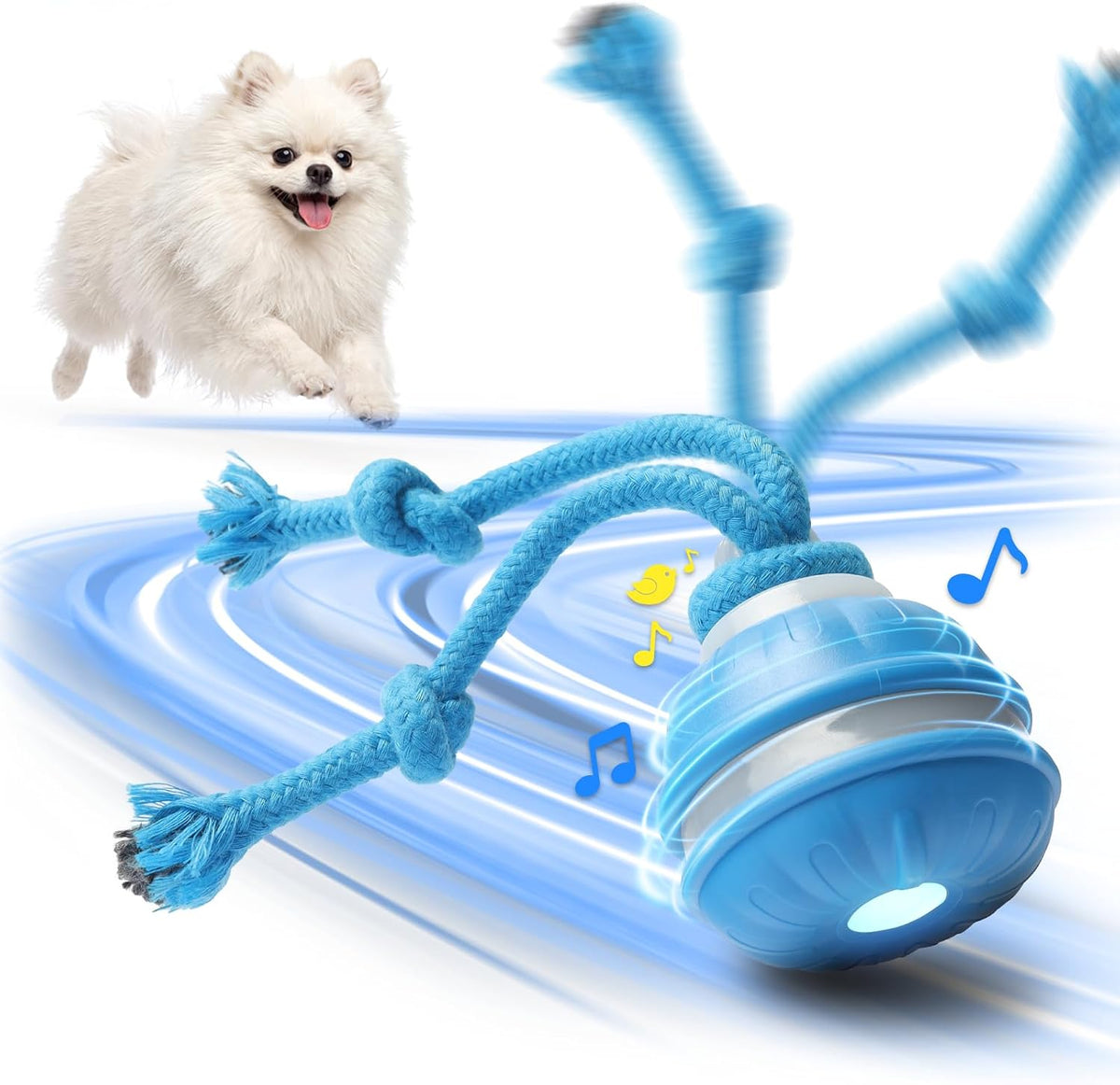 Interactive Small Dog Toys Ball, Smart Automatic Moving Rolling Dogs Toy