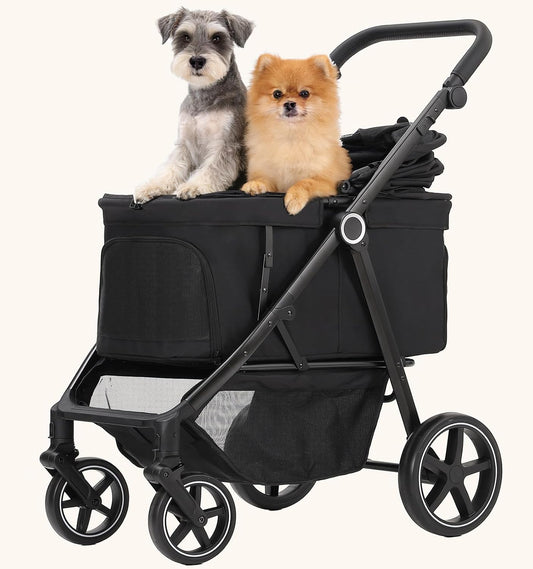 Dog Stroller for Medium Large Dogs up to 66Lbs Portable&Foldable