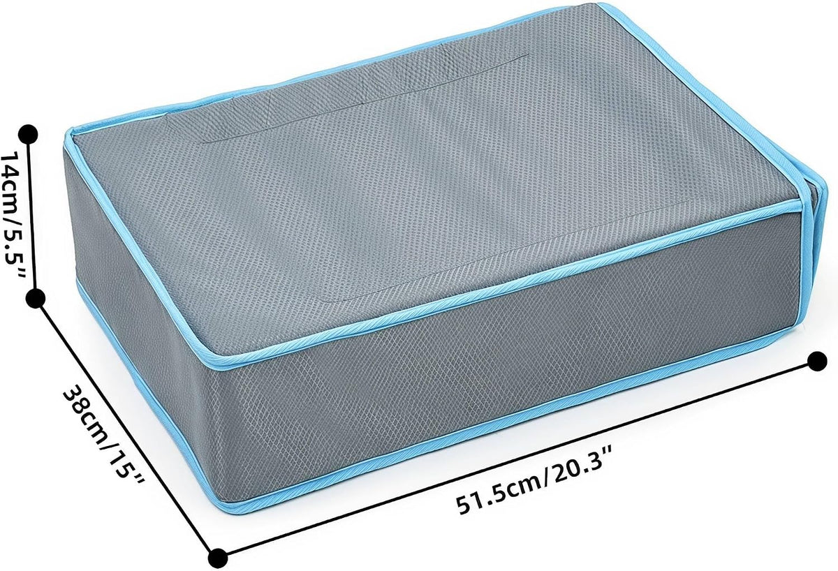 Ice Pack Dog Cooling Mat 51.5X38X14Cm, Small Medium Dogs, Grey