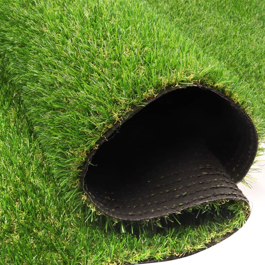 Heyroll Artificial Turf Grass Indoor Outdoor 7 Ft X 15 Ft, 0.8 Inch Realistic Synthetic Fake Grass, Artificial Lawn Rug Dog Pets Mat, Turf Carpet for Patio Landscape Backyard, Custom Size