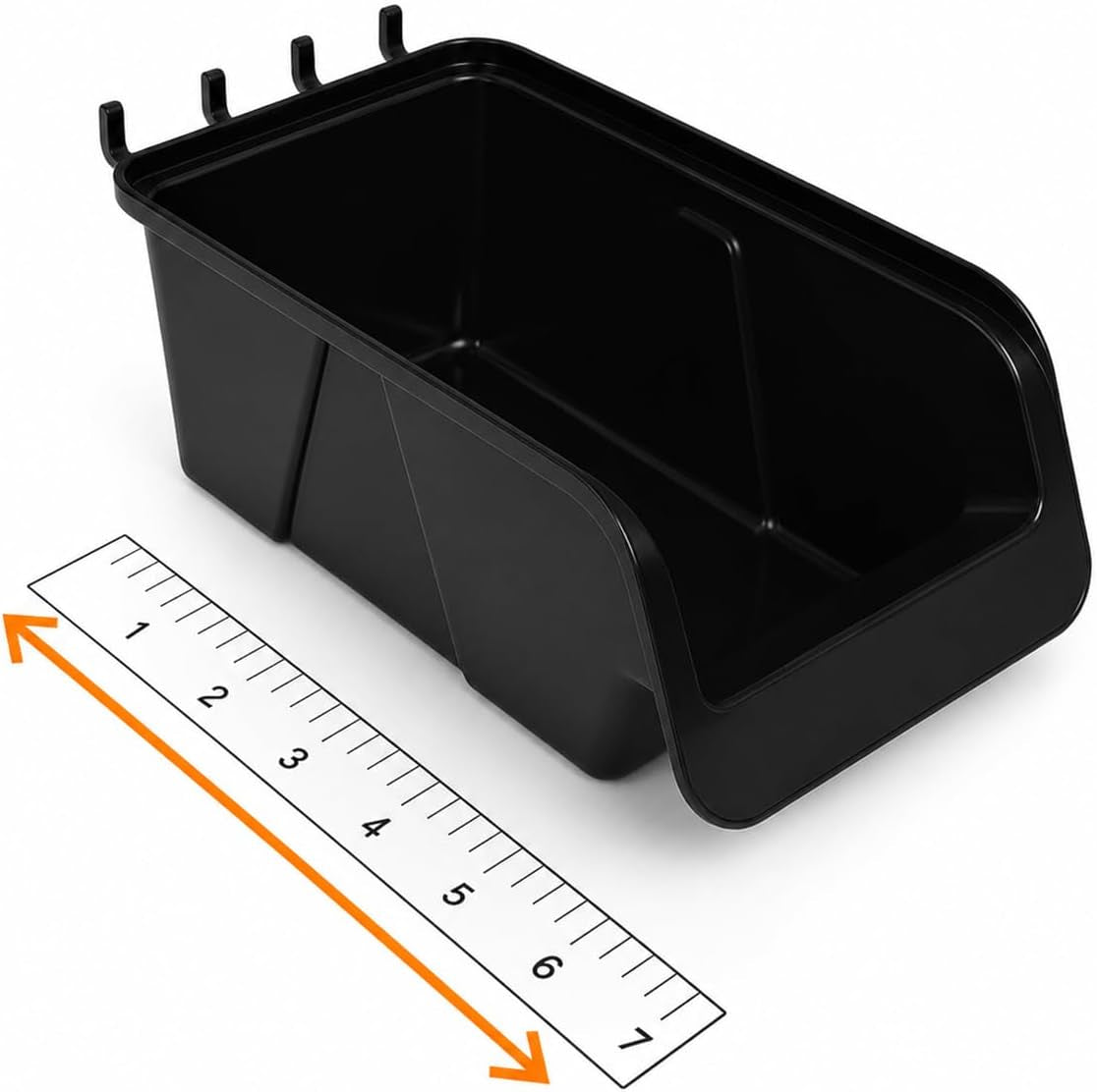 Black Pegboard Bins – 12 Pack Small and Large Part Storage Garage Organizer
