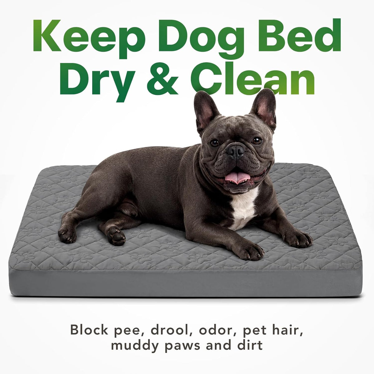 PAWFINITY XXL Waterproof Dog Bed Cover Replacement, Fitted Sheet Washable
