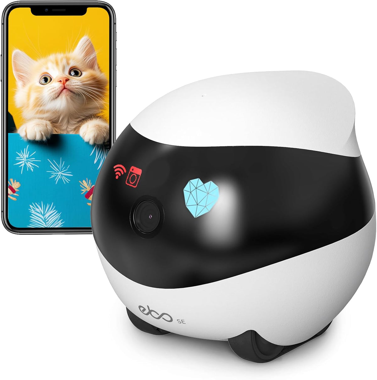 Enabot EBO SE Home Robot Camera: Mobile Pet Companion with 1080P Camera