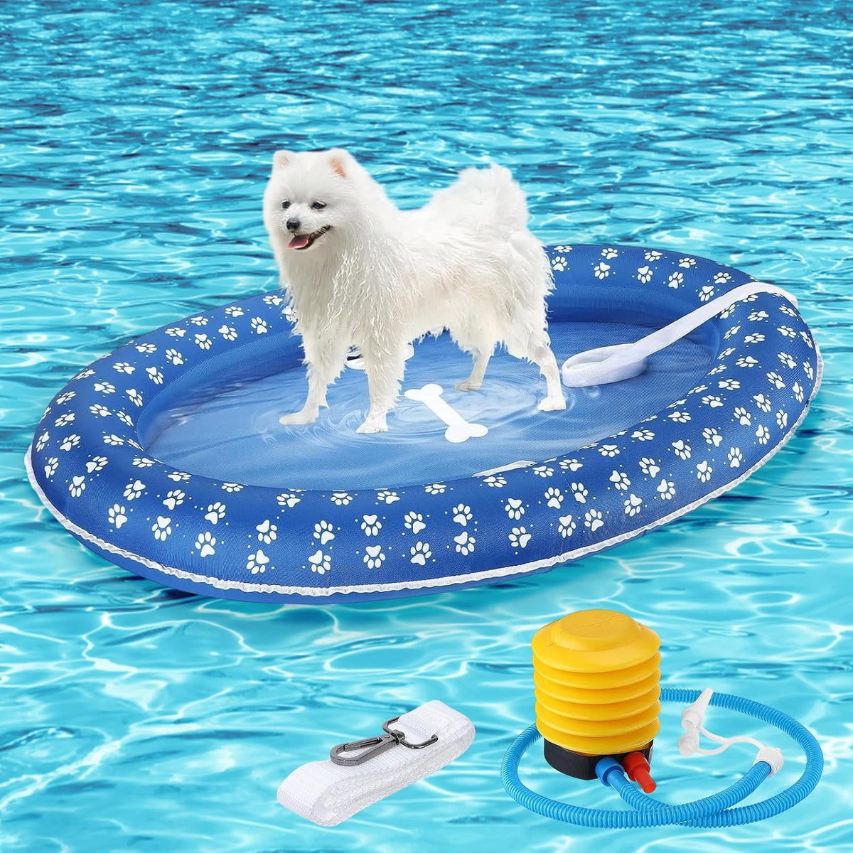 Mystery Dog Floats for Pool, Thickened Dog Pool Floats for Large Dogs/Puppies, Summer Inflatable Pool Float for Adult Swimming