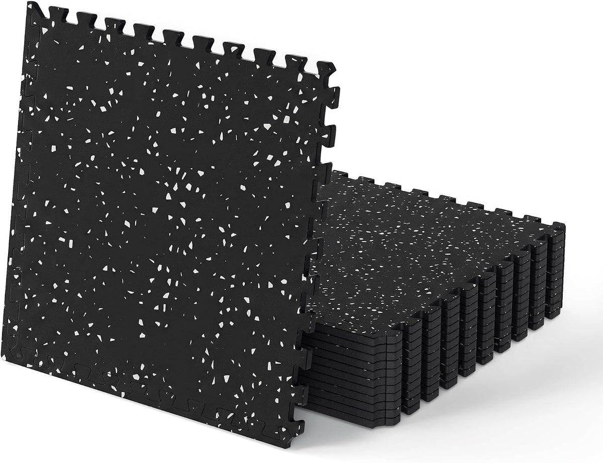 Stepwaver 0.79" Thick 48 Sq Ft Rubber Top Exercise Equipment Mats