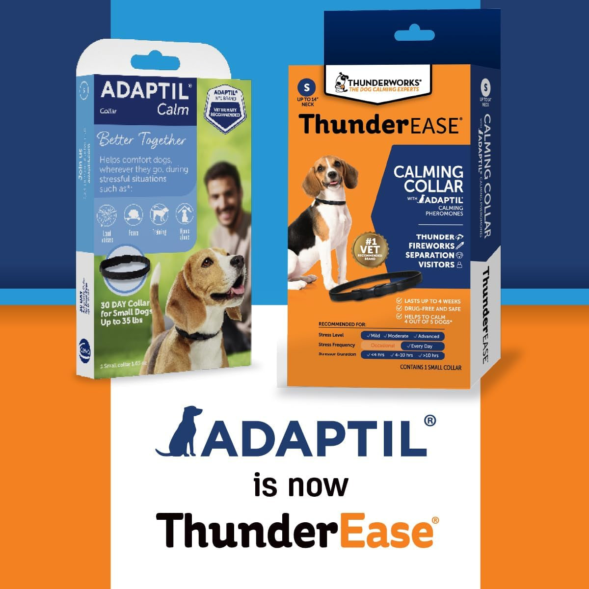Thunderease Calming anti Anxiety Pheromone Collar for Dogs (Large)