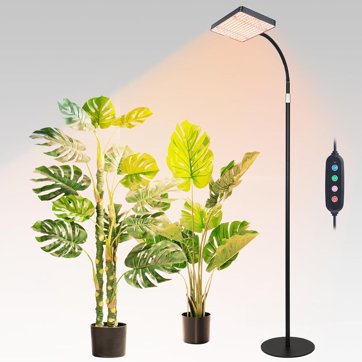 Fecida 76" Floor Lamp Grow Light with Stable Base for Tall Indoor Plants
