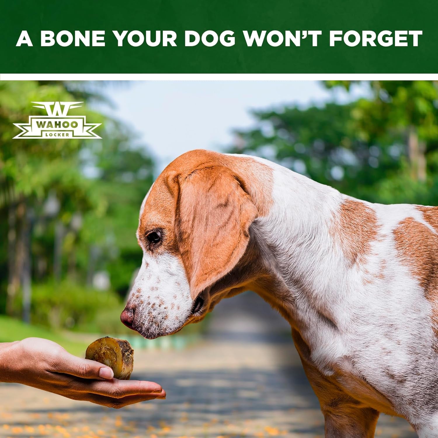 Wahoo Locker Smoked Beef Bones for Dogs, 1.5In, 4 Count