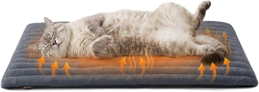 Self Warming Cat Bed Mat, Thermal Heating Pad for Crate, Extra Warm