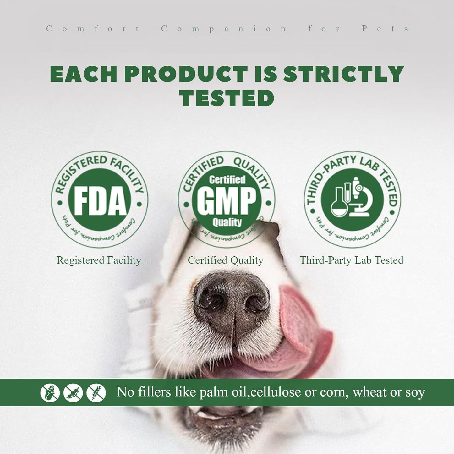 Dog Teeth Cleaning Chews, Dog Dental Chews for Plaque & Tartar Control with Natural Enzymes, Dental Care for Dogs with Probiotic, Fresh Breath for Small Medium Large Dogs
