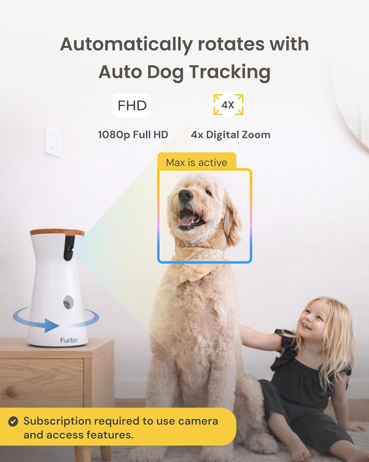 Furbo 360° Dog Camera [Paid Plan Required to Activate]