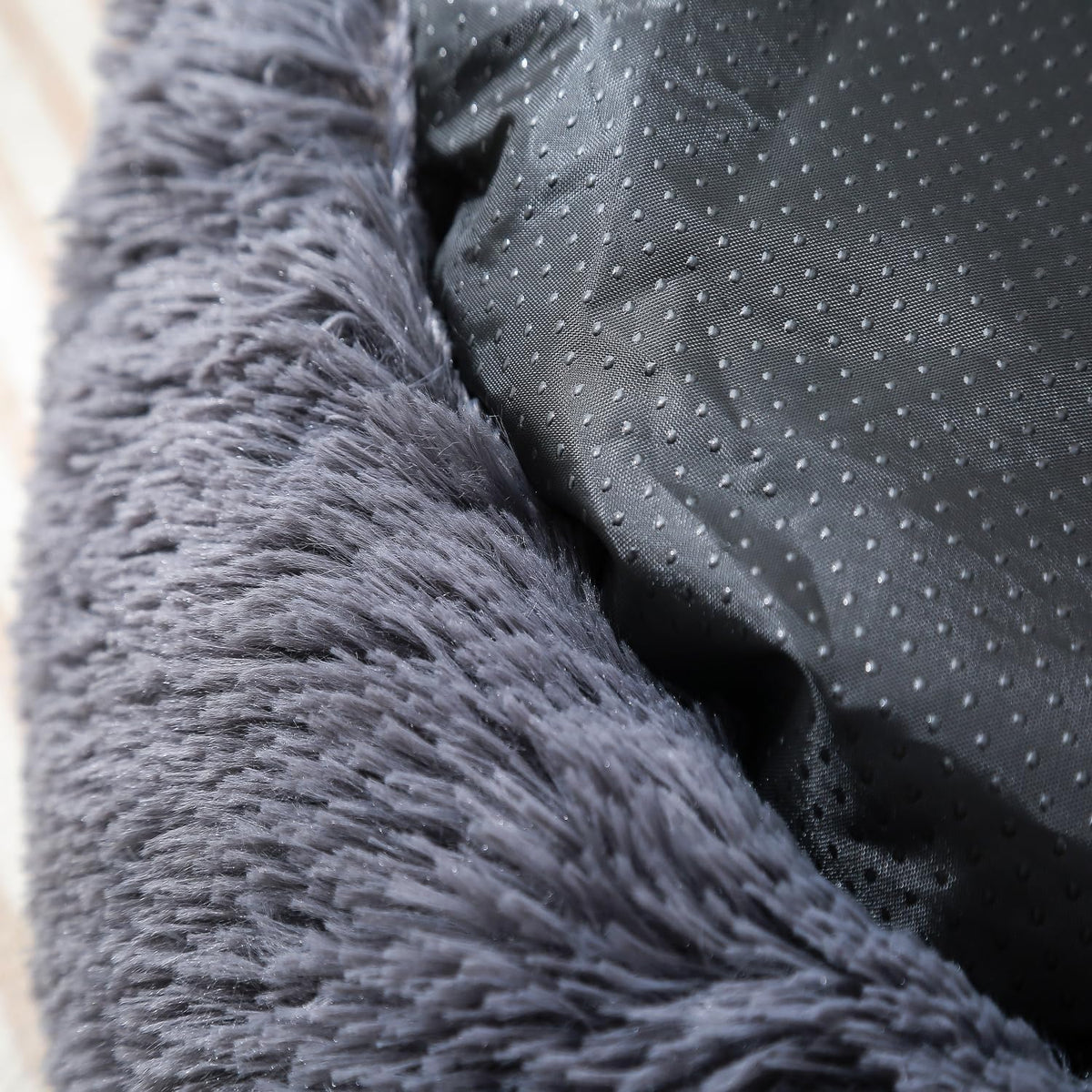 Cat Beds for Indoor Cats, round Donut Small Dog Bed, Dark Gray
