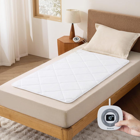 Bedsure Heated Mattress Pad Mini Twin, Electric Bed Warmer, Fast Heating