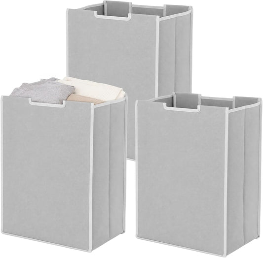 3 Pcs Laundry Sorter Replacement Bags, Heavy Duty Waterproof Oxford Cloth Hamper Liner, 14.8 X 8.7 X 21.7 in Large Hamper Bag Set for Laundry Room, Hotel, Camping