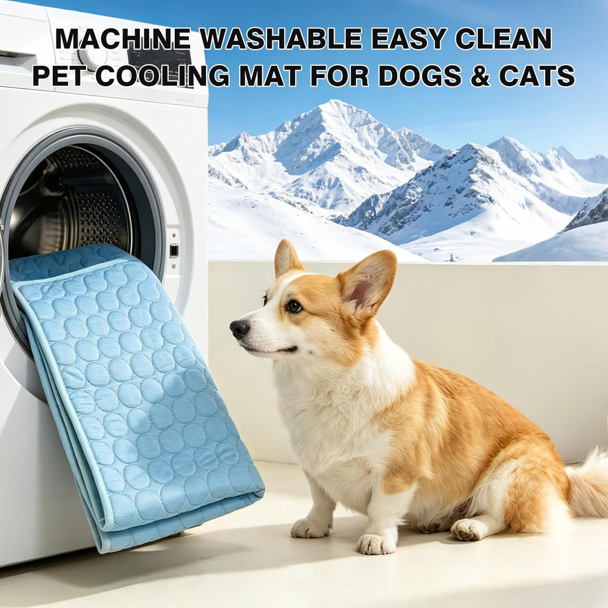 Mannice Dog Cooling Mat, Thick & Durable Cooling Mat for Dogs(Q-Max>0.4)