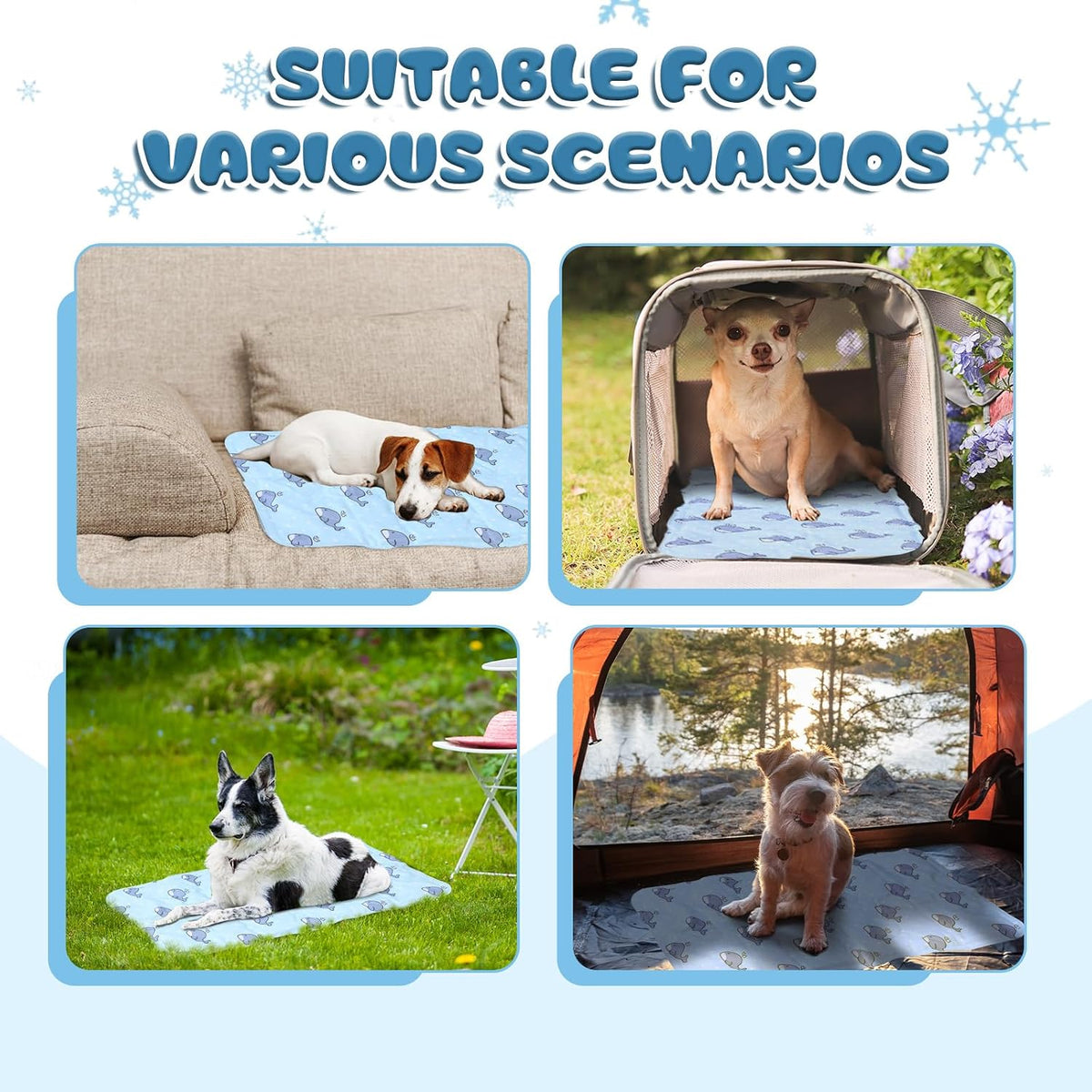 Nuanchu Pet Cooling Mat, Whale, 11.81 X 19.69 Inches, 1 Pcs