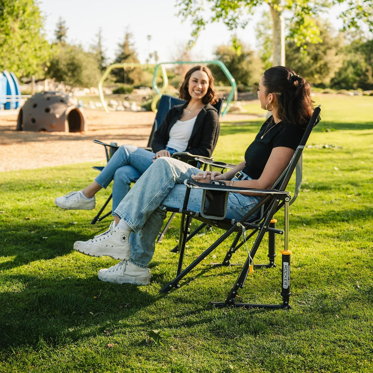 GCI Outdoor Comfort Pro Rocker Camping Chair - Indigo Blue