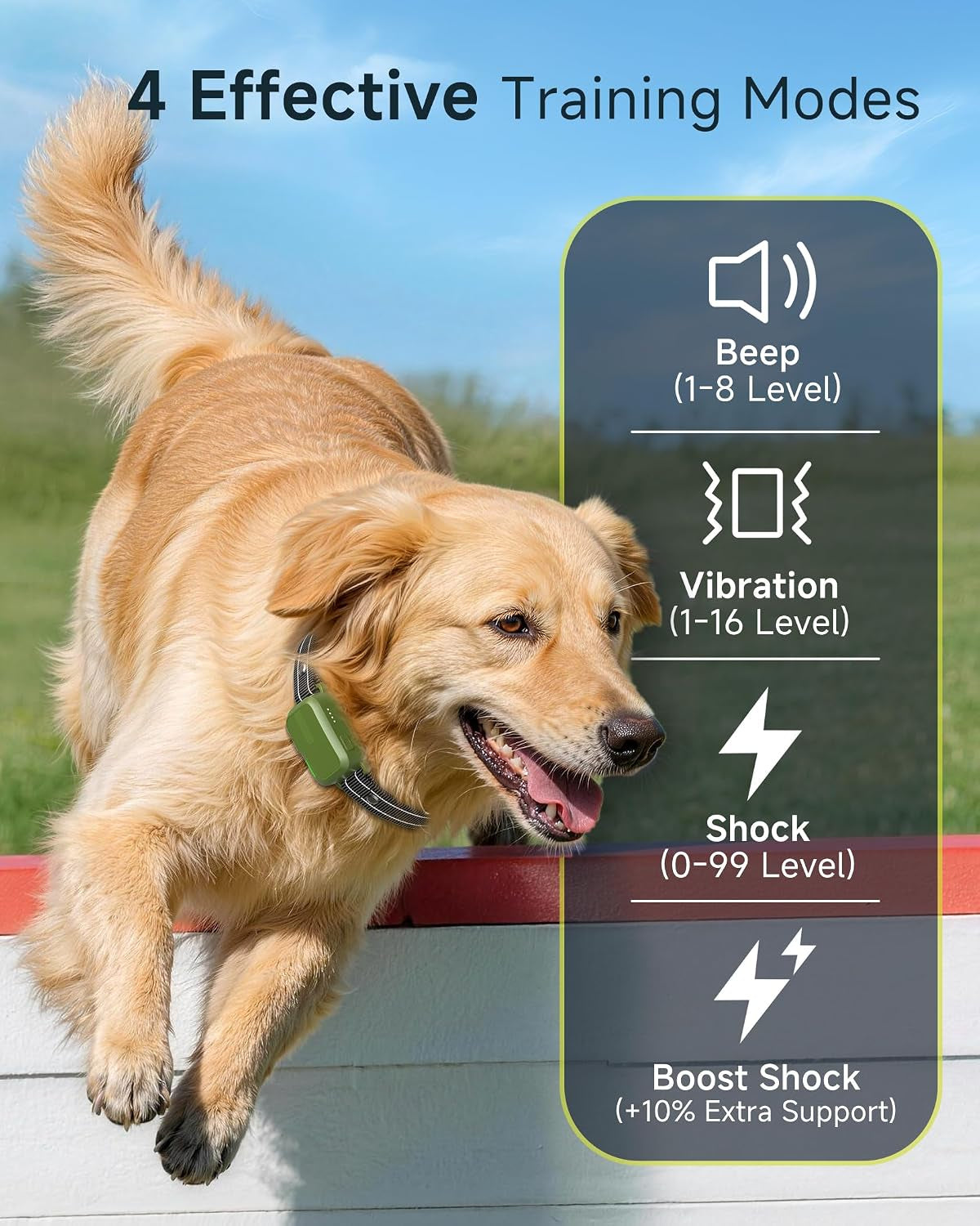 Shock Collar for 2 Dogs, 4500FT Training Collar with Remote for 10-120Lbs