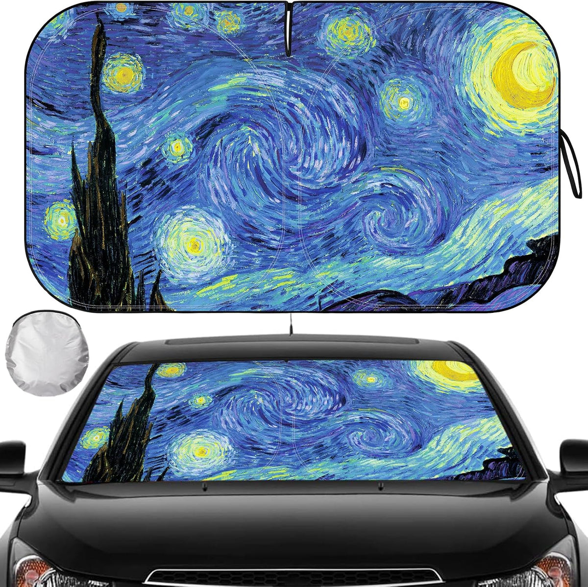 Car Windshield Sun Shade Reflective UV Foldable Front Sunshade