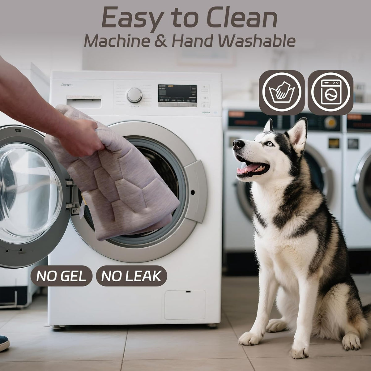 Cooling Mat for Dogs, Q-MAX>0.4 Size A(35"X22") Taupe