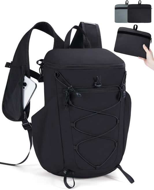 Blue Quartz Lightweight Hiking Backpack, 20L Packable Water Resistant Daypack with Phone Pocket & RFID Blocking for Travel, Camping, Outdoor Pack for Men Women