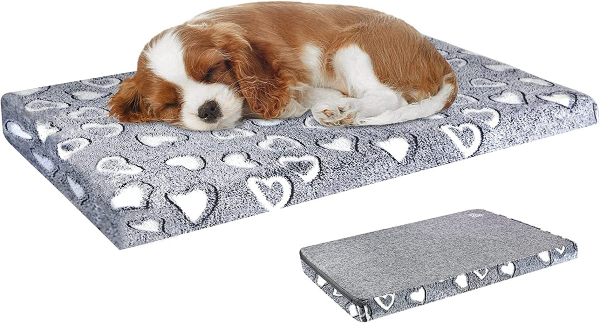 VANKEAN Reversible Cool/Warm Crate Mat Waterproof Washable Firm S-XXL Grey