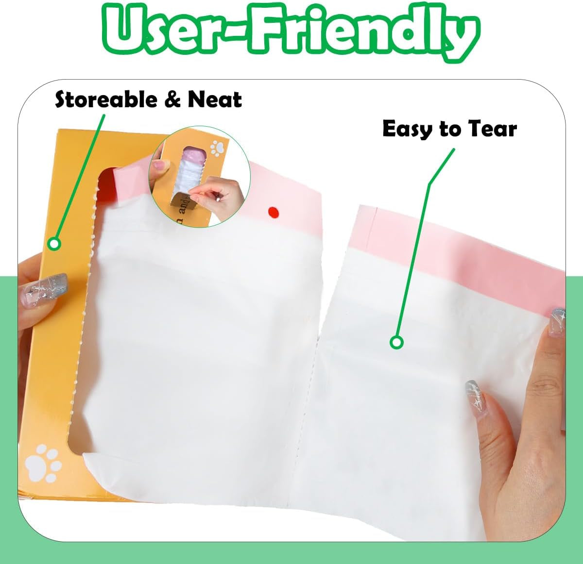 SZEE 120 Pack Automatic Waste Bags Compatible with Litter Box Robot 3/4 and Other Automatic Cat Litter Box, Waste Drawer Liners Bags Heavy Duty, Thick Self-Cleaning Cat Litter Box Liners