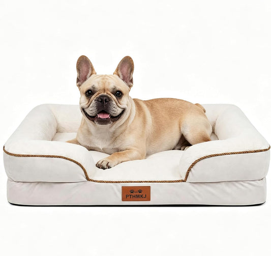Orthopedic Dog Bed Medium Size Dog, Memory Foam Dog Bed Couch, 30" L
