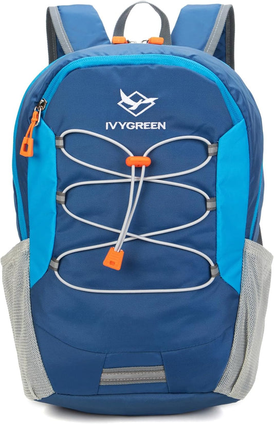 IVYGREEN Small Kids Hiking Backpack for Camping or Short Trip, Blue, S