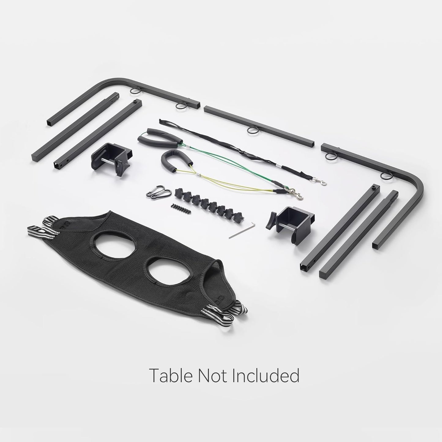 Adjustable Dog Grooming Arm for Table: 42'' Height, 27''–39'' Width, Clamp Fits up to 2.76'', with Hammock & 2 Nooses – Portable Pet Grooming Station for Nail Trimming, Cats & Dogs at Home