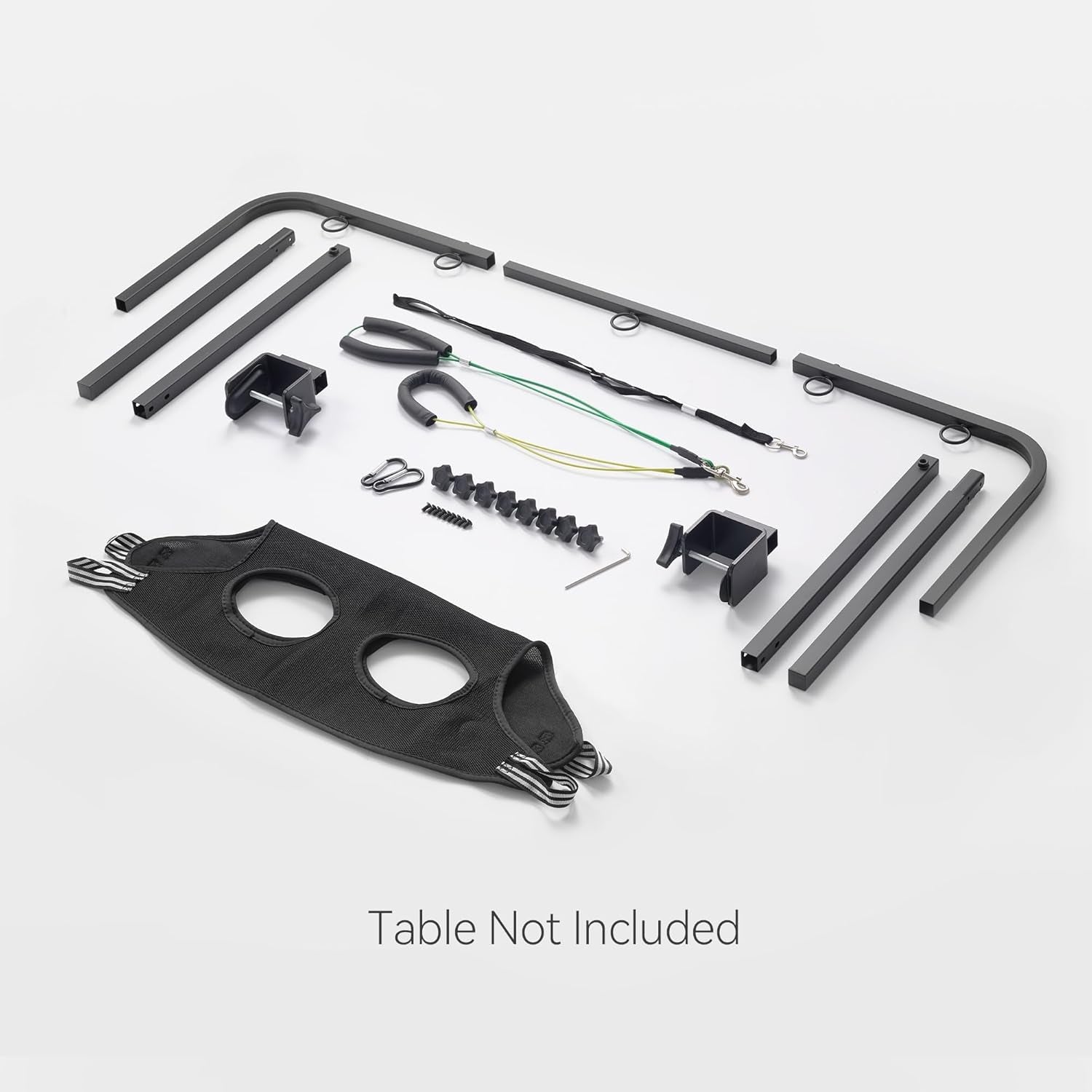 Adjustable Dog Grooming Arm for Table: 42'' Height, 27''–39'' Width, Clamp Fits up to 2.76'', with Hammock & 2 Nooses – Portable Pet Grooming Station for Nail Trimming, Cats & Dogs at Home