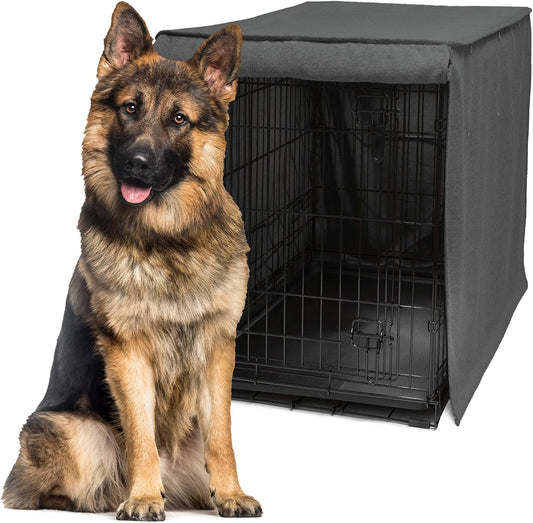 Friends Forever Metal Dog Crate Cover 48 Inch- 48.75"L X 30.75"W X 32.5"H
