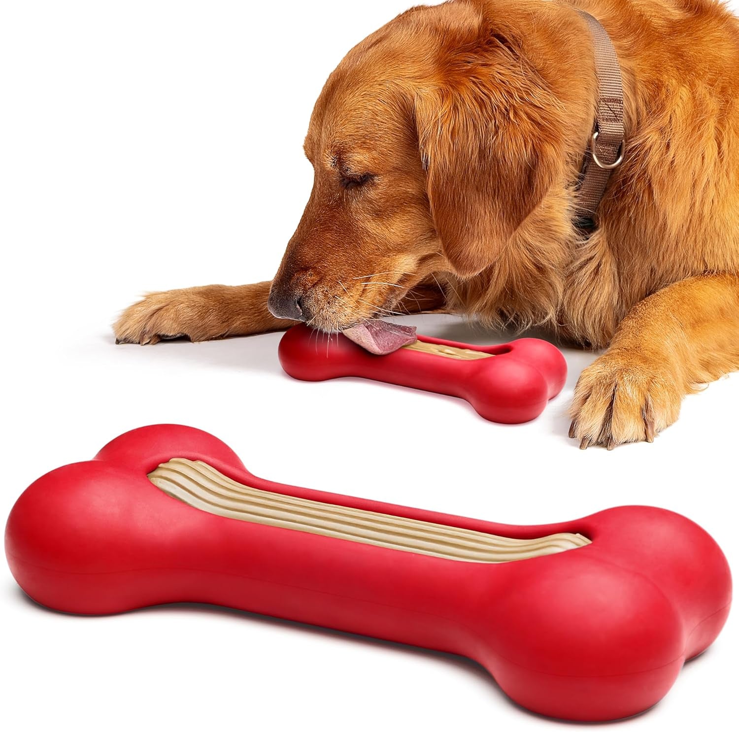 Gosports Pets Pupscream Frozen Dog Treat Holder - Dog Enrichment Fill and Freeze Bone Station - Helps Keep Dogs Busy