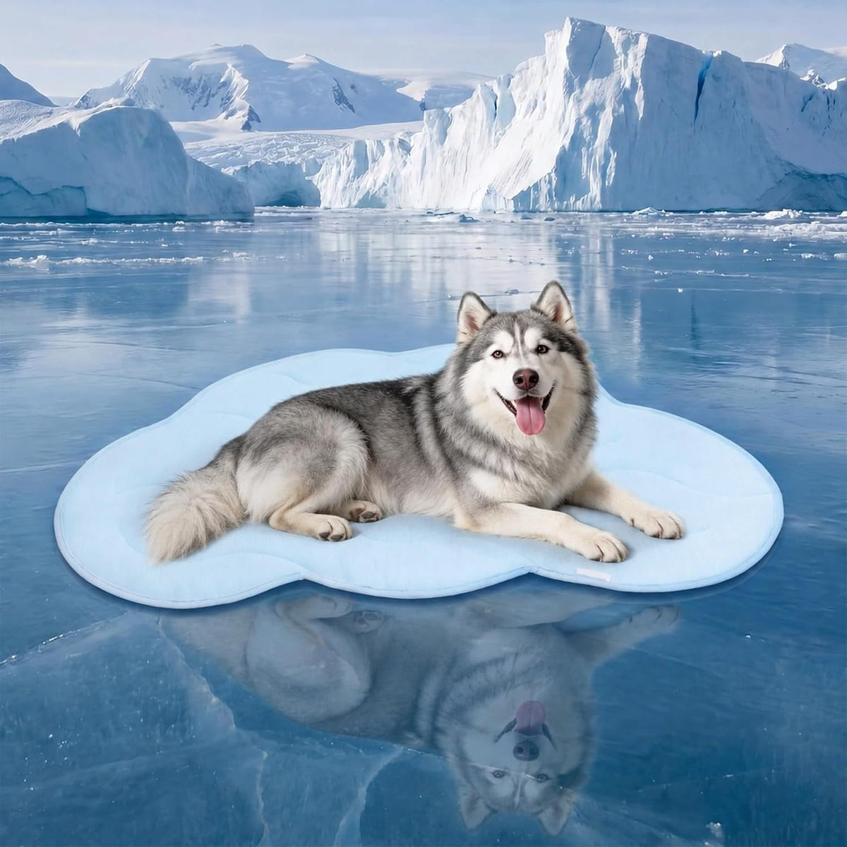 BECEMURU Cooling Mat for Large Dogs, Q-MAX＞0.46 Thick Breathable Cold Pad