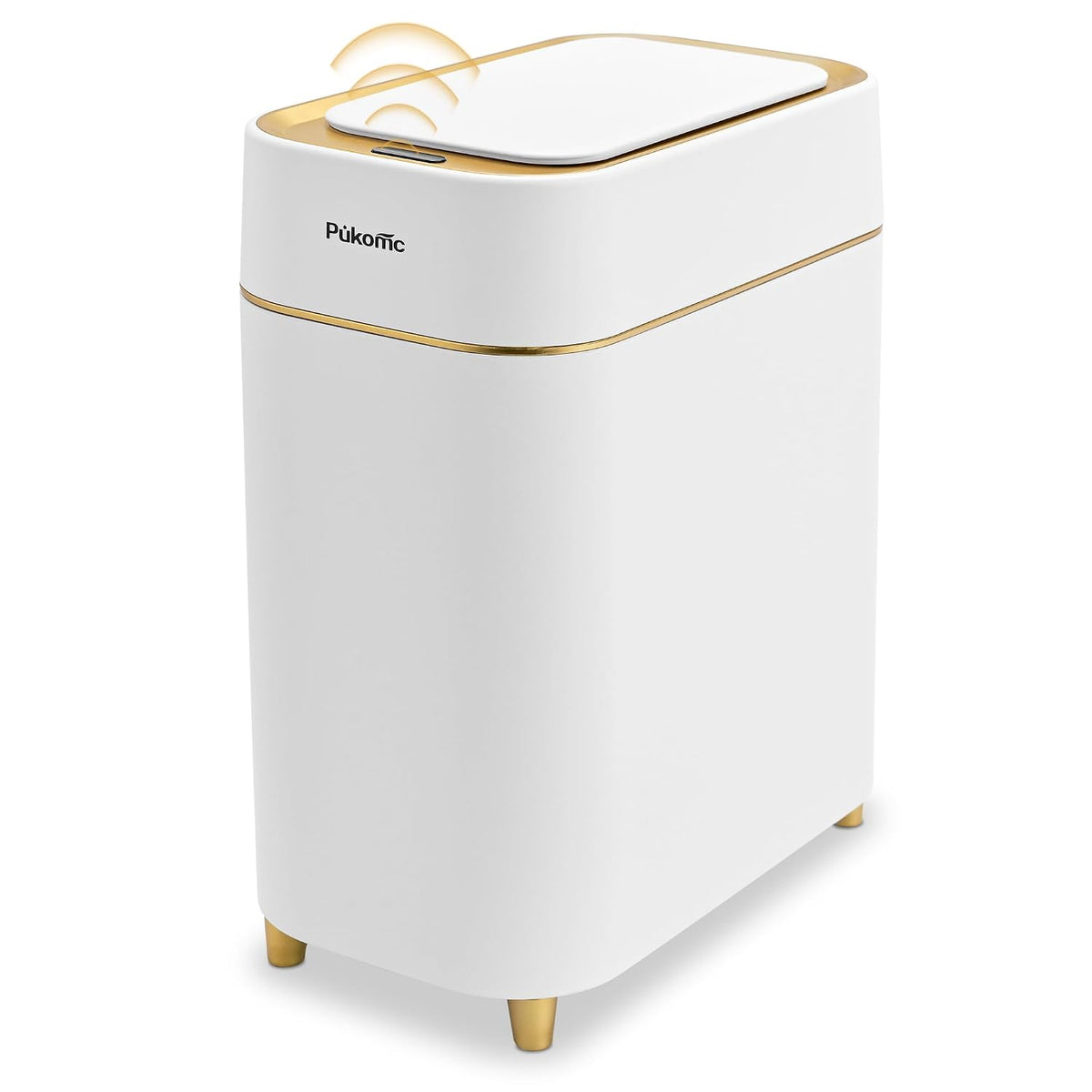 Pukomc Automatic Small Sensor Trash Can with Touchless Lid