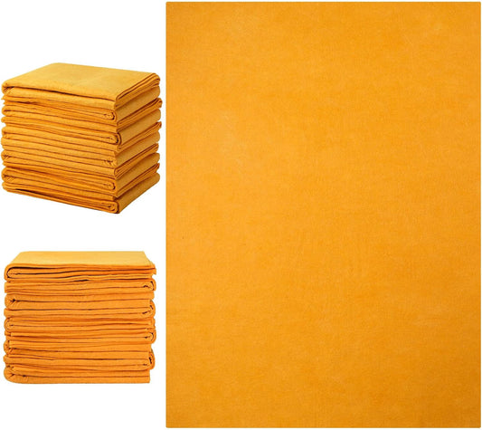 10 Pack 20" X 27" Shammy Cloths Absorbent Chamois Towel
