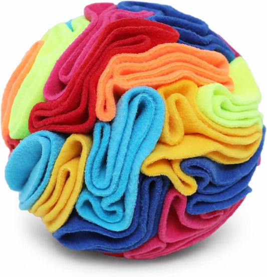 Snuffle Ball - Snuffle Ball for Small Dogs, Interactive Dog Toys to Keep Them Busy, Puppy Dog Puzzle Toy, Machine Washable