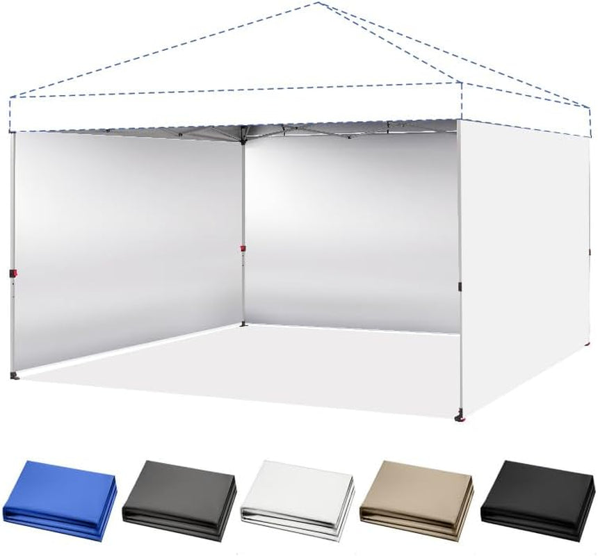 CROWN SHADES 12X12 Canopy Sidewalls for Pop-Up Shelter, White (Only 4Pcs)