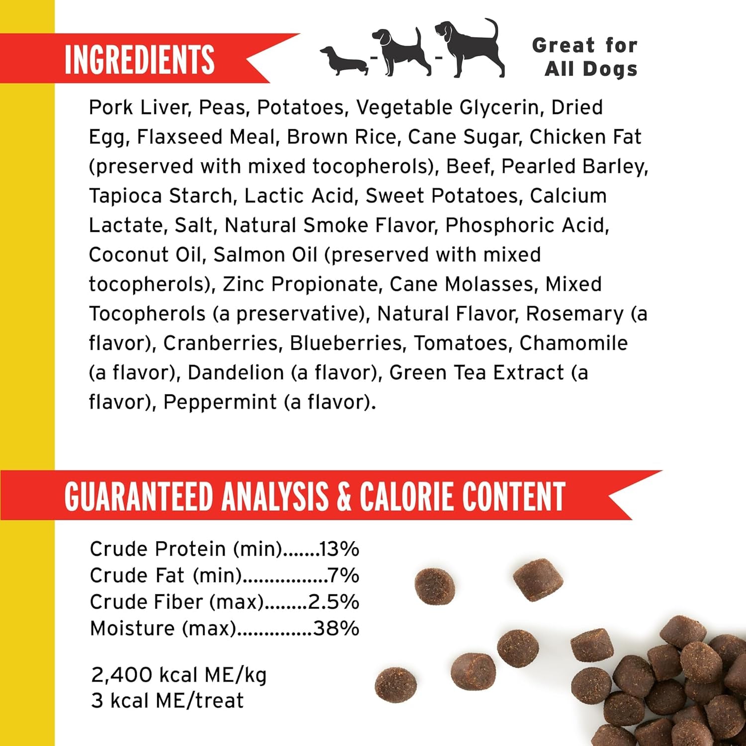 Pet Botanics 20 Oz. Pouch Training Reward Soft & Chewy, Beef Flavor, with 500 Treats per Bag, the Choice of Top Trainers