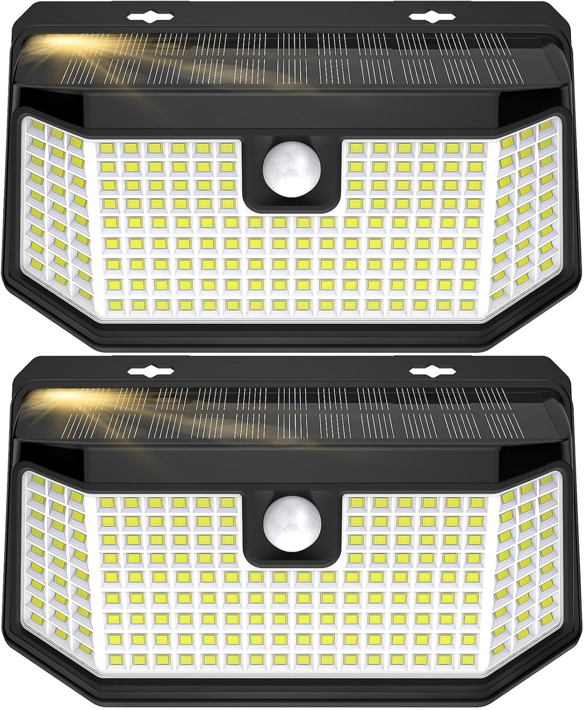 Aootek Solar Lights Outdoor 182 Leds 2500Lm Solar Motion Sensor Lights IP65 Waterpro of with Wide Anglefor Patio Garden Garage Yard Front Door(2Pack)