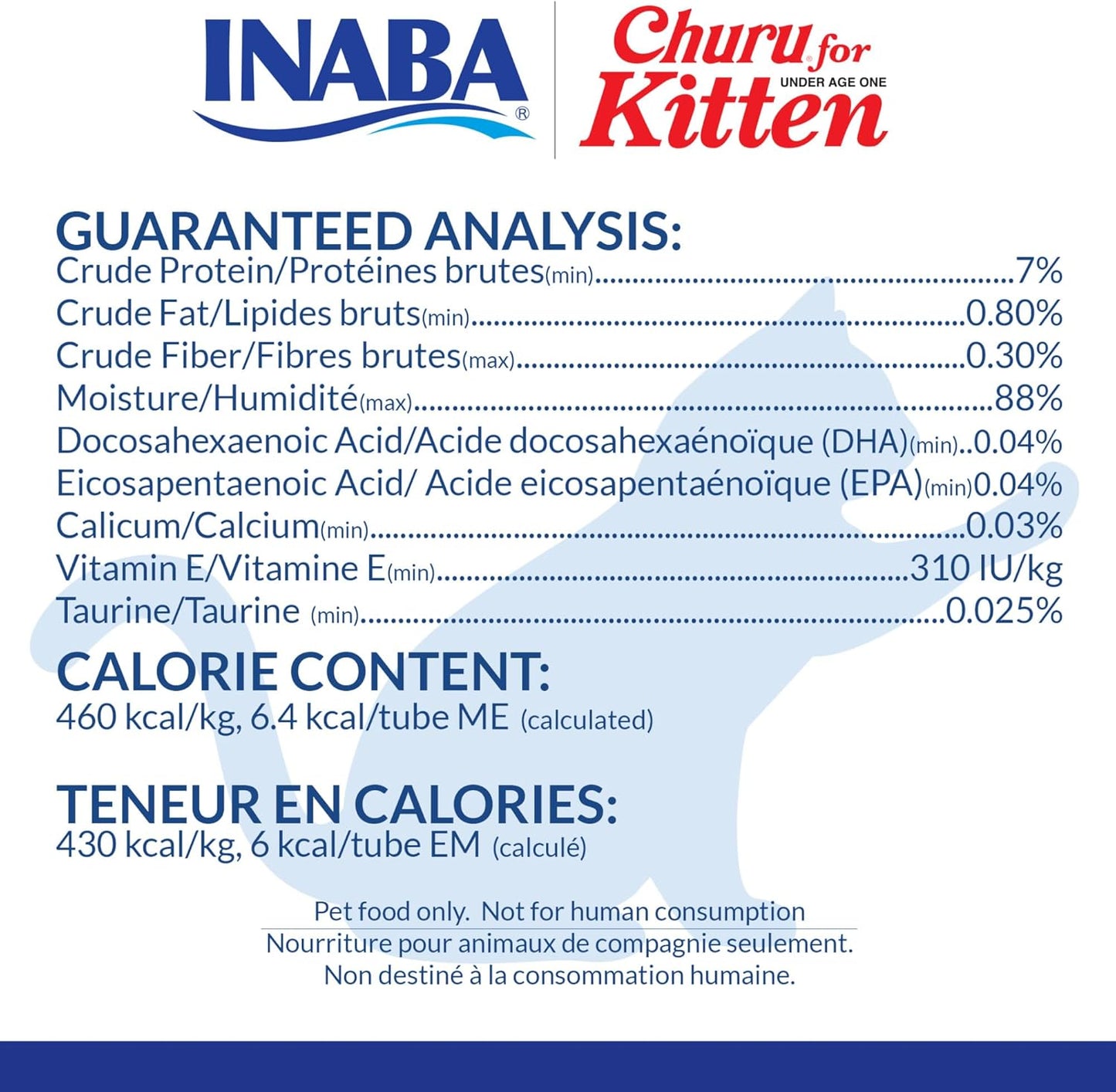 INABA Churu for Kittens, Lickable, Squeezable Creamy Purée Cat Treat with Green Tea Extract & Taurine, 0.5Oz. Each Tube, 20 Tubes, Tuna & Chicken Variety