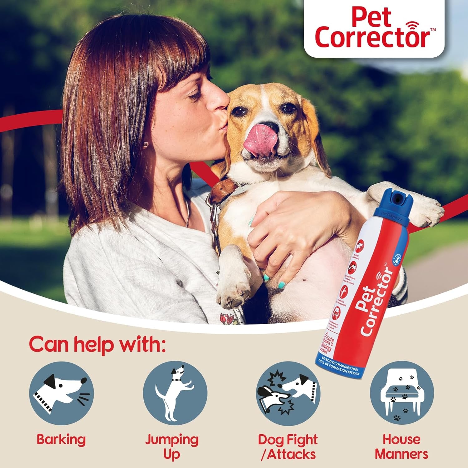 PET CORRECTOR Dog Trainer, 50Ml. 2 Pack- Stops Barking, Jumping Up, Place Avoidance, Food Stealing, Dog Fights & Attacks. Help Stop Unwanted Dog Behaviour. Easy to Use, Safe, Humane and Effective.