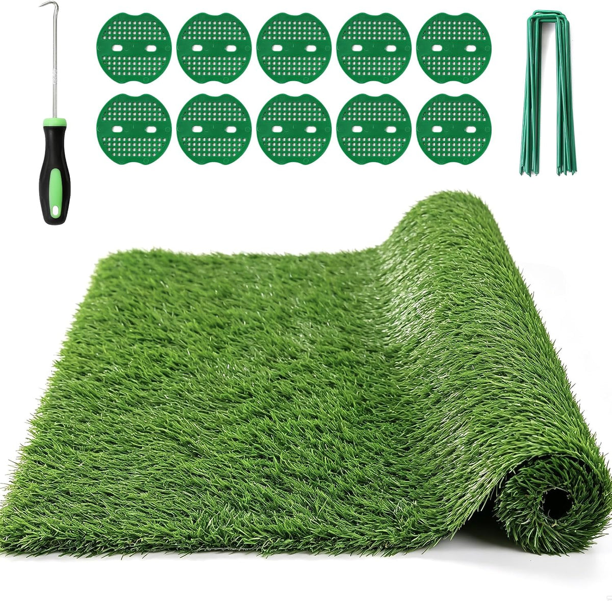 3X5 Ft Premium Artificial Turf Grass Mat for Home Patio Decoration