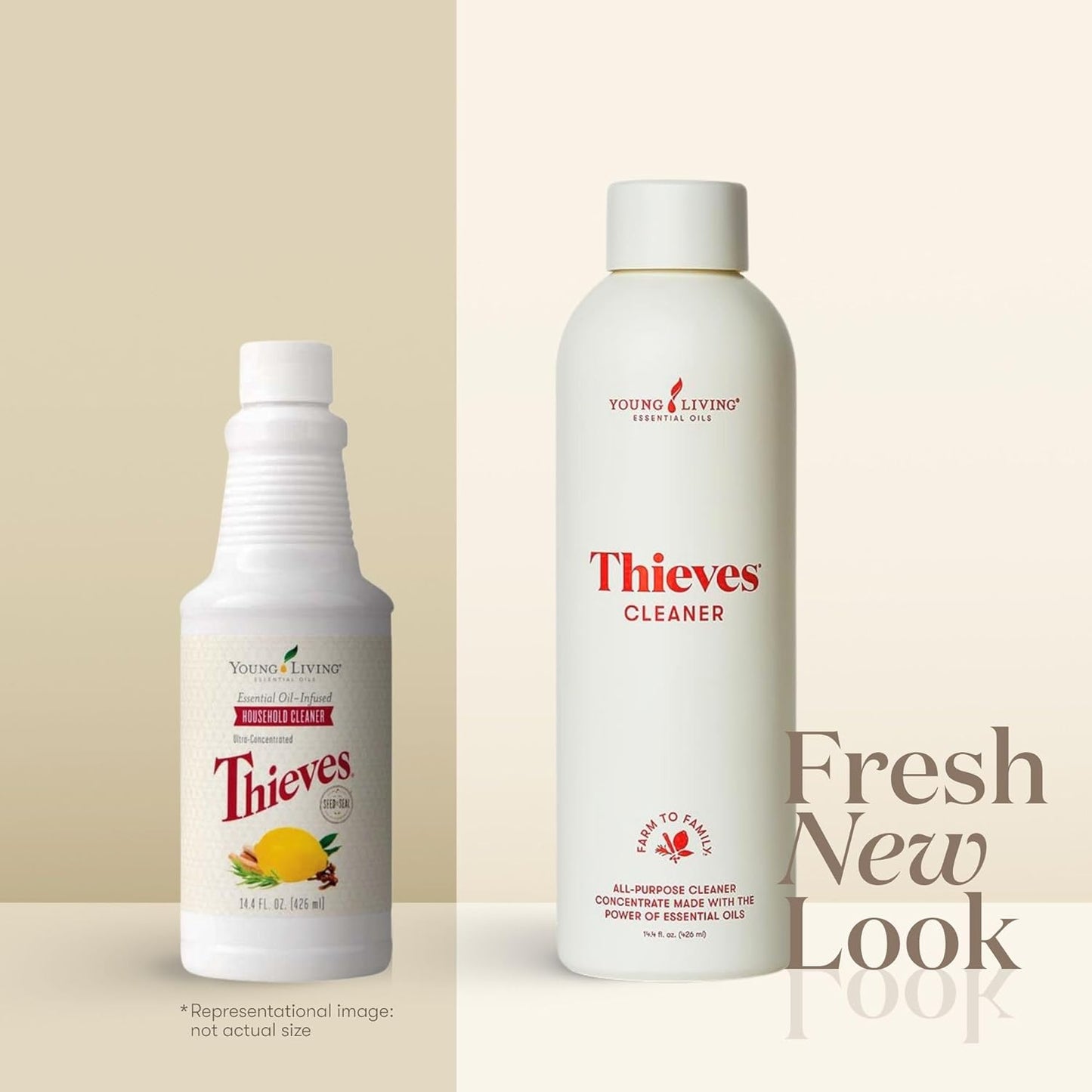 Thieves Household Cleaner | 14.4 Oz | Plant-Based Multi-Surface Solution Infused with Essential Oils | Dilute for Floors, Carpets, Glass, Counters, Appliances, and General Home Cleaning