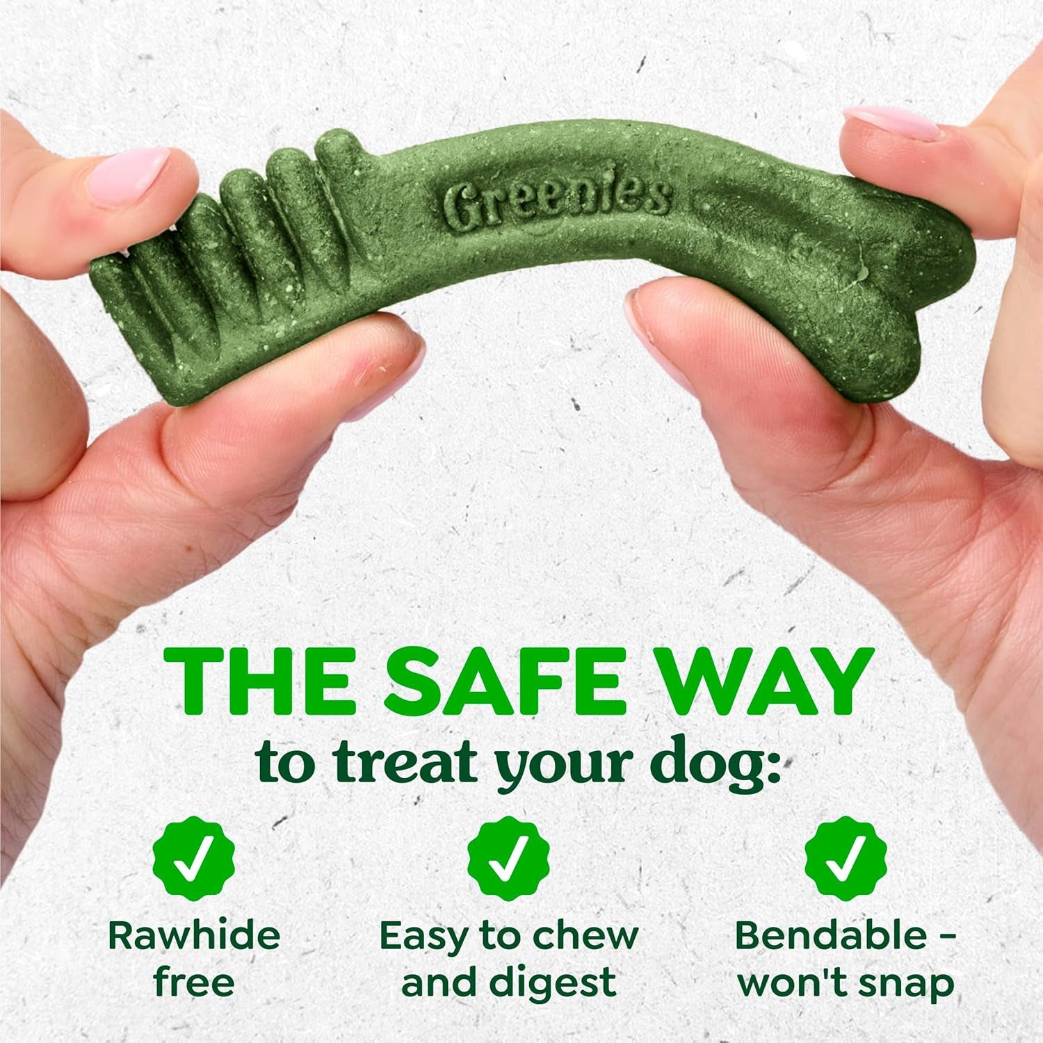Greenies Veterinarian-Recommended Adult Natural Dental Dog Treats Teenie Size, Dog Dental Chews, Original Flavor, 12 Oz. Pack, 43 Count