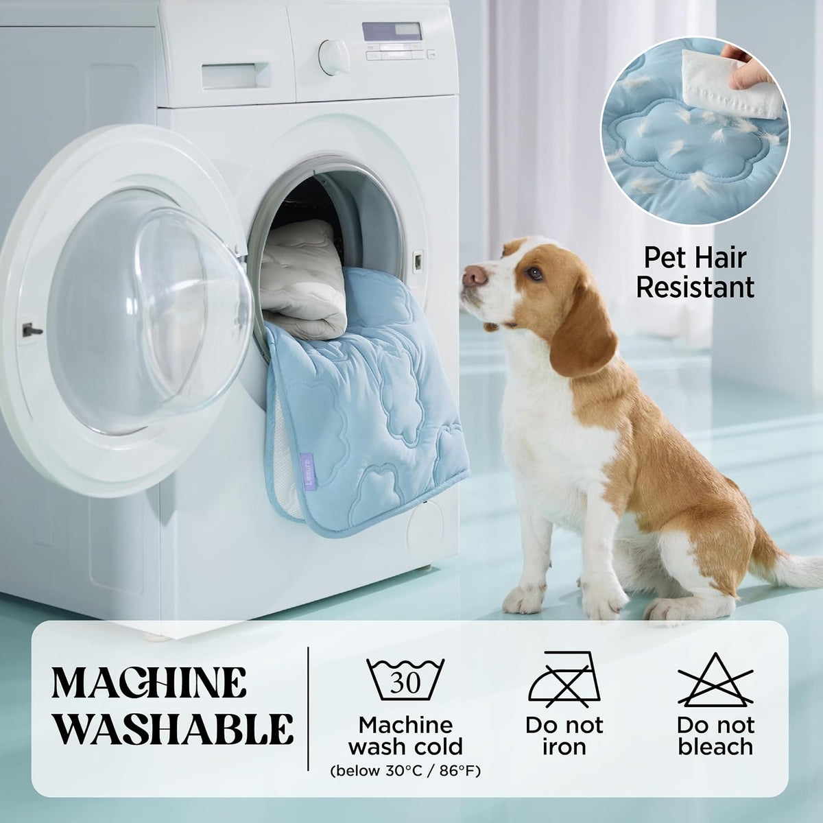 LE SURE Apexcloud™ QMAX>0.5 Breathable XL Dog Cooling Mat,44X30